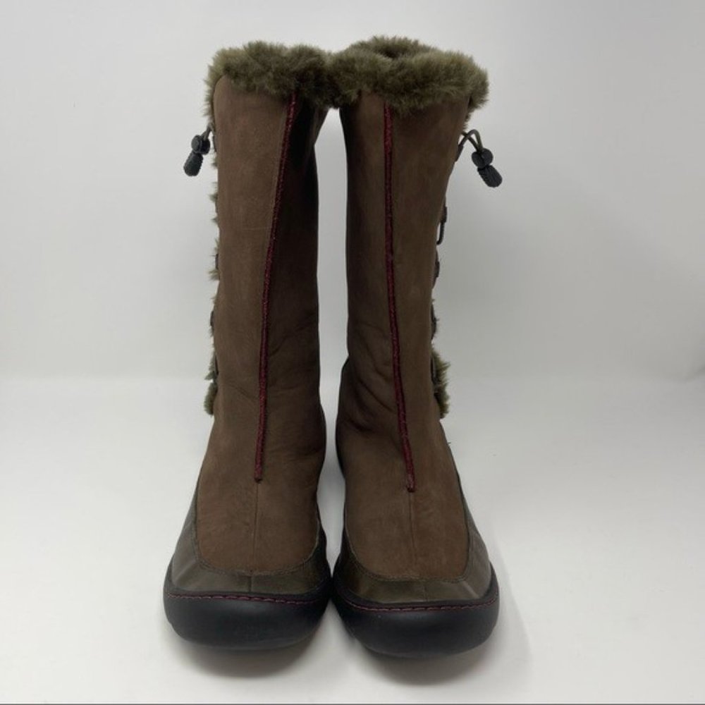 Privo by Clarks Suede Winter Boots, Brown, Size 10